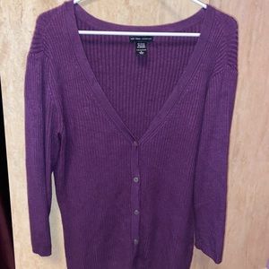 NY&Co Purple Cardigan